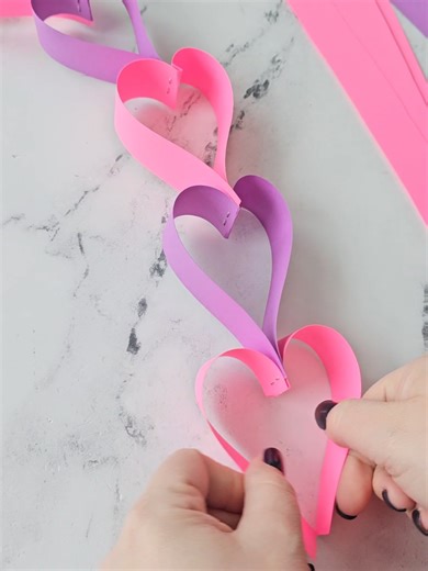 How to Create a Paper Heart Chain for Valentine's Day