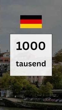 0 to 1000 in German 🎯