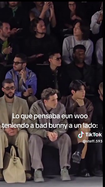 Lo que pensaba Eun Woo con Bad Bunny a su lado