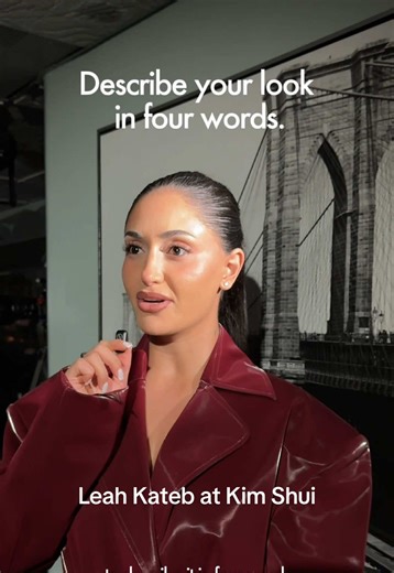 Leah Kateb Delivers Sexy Vibes at Kim Shui NYC Show