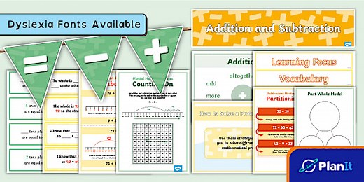 LKS2 Addition and Subtraction Maths Working Wall Display Pack