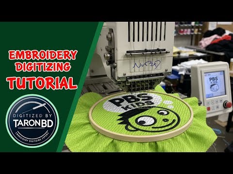 Embroidery Digitizing Tutorial || DigitizedbyTaronBD