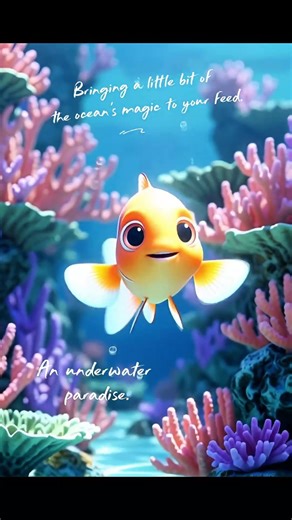 Too cute to handle! Loving this animated clownfish. 🌊🐠 ✨ #shorts #viralshorts #fyp