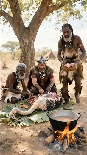 Primitive Cassowary Soup! Viking Cooking with Deep Jungle Tribe