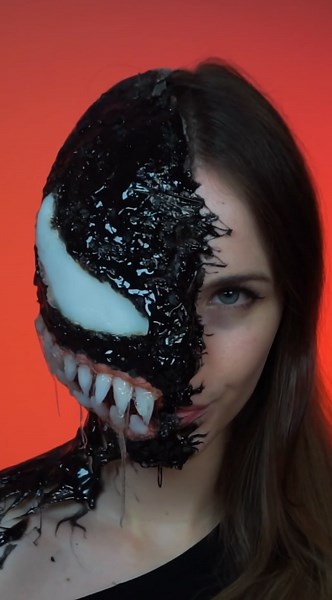 Marvel energy meets a bold makeup transformation