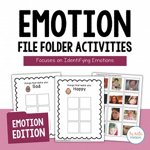 Emotions File Folder Activities