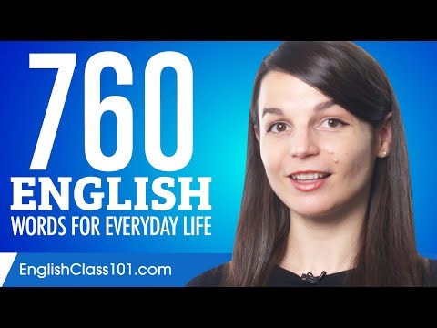 760 English Words for Everyday Life - Basic Vocabulary #38
