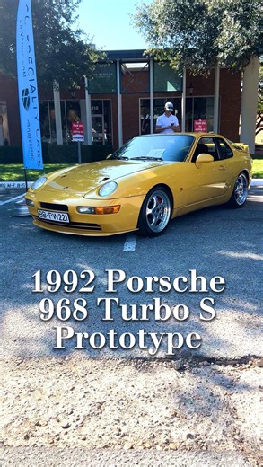 Automo Speed Crew on Instagram: "This is a 1-of-1 Porsche 968 Turbo S Factory Prototype. FULL REVIEW COMING SOON. Its only been in the US for a few years, so it's likely you've never seen this car. The 968 Turbo S is the only 968 to have the Turbo badge. It was built to homologate the 968 Turbo RS for the ADAC GT Cup. Sadly only 14 were ever built by the time the program was scrapped. Unfortunatley the car turned out not to be the best compeititor, but fortunately for us, the Turbo S is an epic 