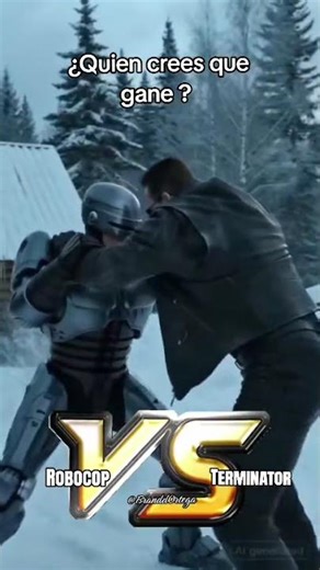 Enfrentamiento épico! Robocop VS Terminator IA