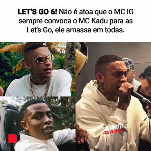 818K views · 32K reactions | MC Kadu chegou amassando nessa.  #quartodosfluxos #funk #Previa #mckadu #letsgo6 | Quarto dos Fluxos | Facebook