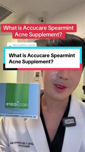 Accucare Spearmint Acne Supplement Explained