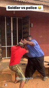 Soldier vs police #funnyvideos | Ojogbon tv