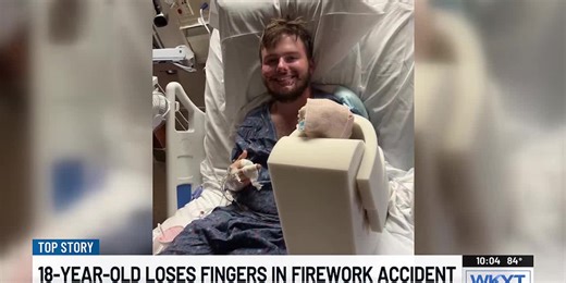 Frankfort teen loses fingers to firework accident