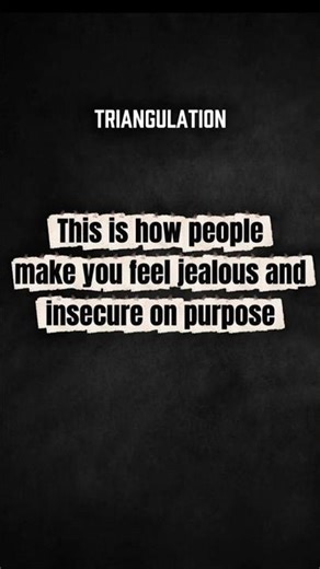 Triangulation: 10 Signs Someone Is Manipulating You with Jealousy ⚠️ | Red Flags