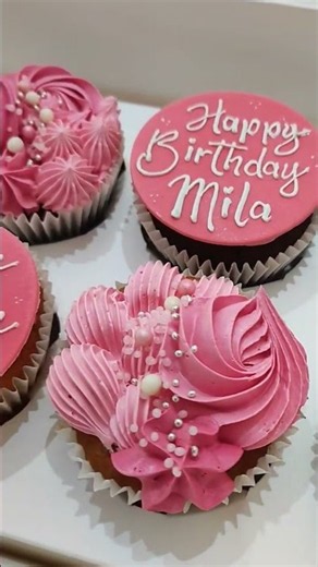 Elegant Happy Birthday Cupcakes #ideas #happybirthday #cupcakes