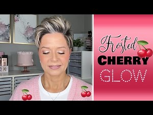 Cherry Ice Makeup Tutorial ❄️🍒 Frosted Eyes, Cherry Blush & Icy Glow