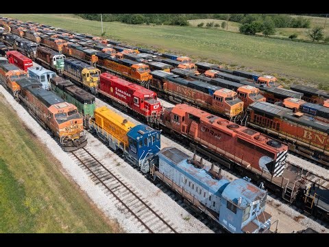 Midwest Locomotive Shops (Drone Tour)