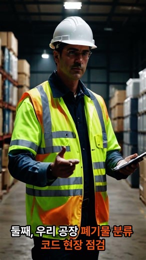 공장 환경담당자 필수 시청, 첫 출근 체크리스트 TOP 3