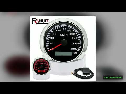300 kmh 200kmh 120kmh 60 kmh Waterproof 85MM GPS Speedometer Speed Gauge Red Backlight GPS Sensor