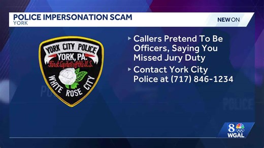 York police warn residents of scam involving fake officer
