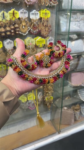 Most Beautiful Multy Colur Most Trending Necklace Set 🔥😍#shorts #foryou #viral #jewellery #100k