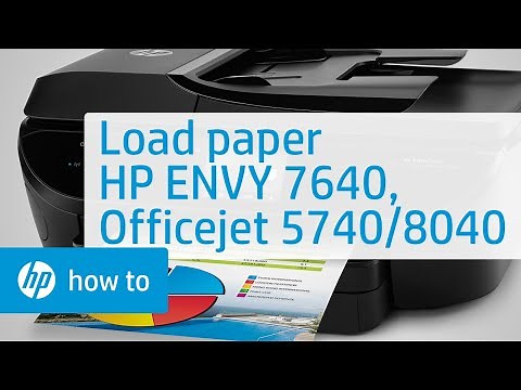 Loading Paper | HP ENVY 7640, Officejet 5740 & 8040 Series | HP