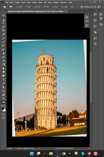 How to Correct Image Rotation in Photoshop 2025