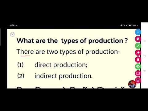 What are the types of production?