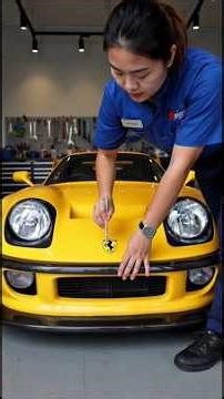 ASMR Ferrari F40 1987 | Dusty Supercar Reborn #asmr #satisfying #carrestoration #shortsfeed #shorts