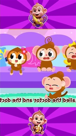 🐒🎶 Five Little Monkeys Jumping on the Bed | 2 MINUTE LOOP 🔄 | Bouncy Kids Nursery Rhymes Remix