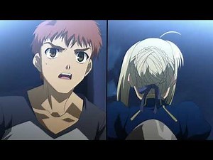 Fate: Stay Night. Сейбер против Райдера. Полный бой. Full HD.