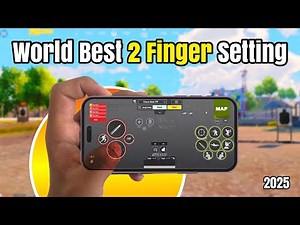 Pubg mobile 2 finger settings 2025 🔥 The best control settings + code & sensitivity ✅