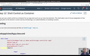 面向ABAP开发人员，Fiori前台开发-Step12: Shell Control as Container