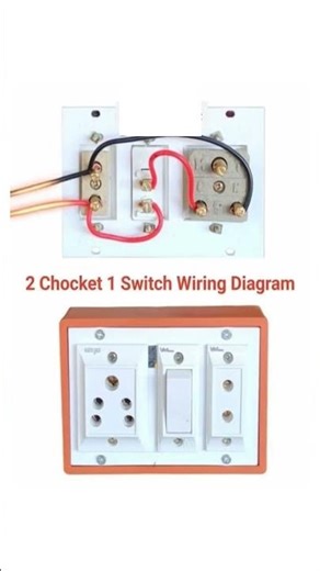 One Switch Two Sockets Wiring Diagram