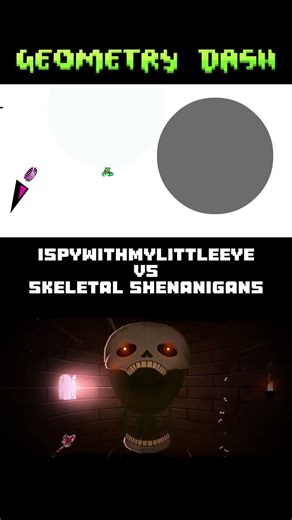 Skeletal Shenanigans vs Ispywithmylittleeye Boss | Geometry Dash 2.2 | #shorts #geometrydash