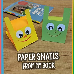 Hello! Let's make something from my book :) Snails from 2 pieces of paper. Get the book at ➡️ www.craftingwithreny.com 🤩🥰 | Paper Magic