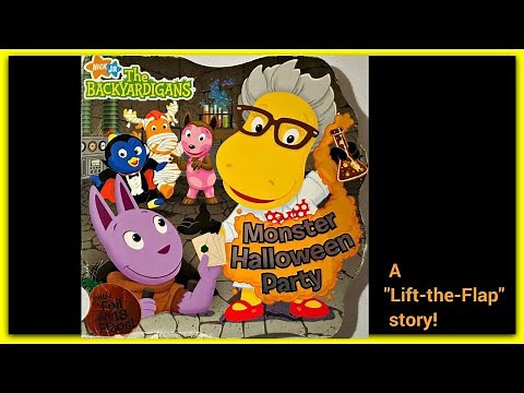 THE BACKYARDIGANS "MONSTER HALLOWEEN PARTY" A Lift-the-Flap Story Read Aloud Storybook for kids