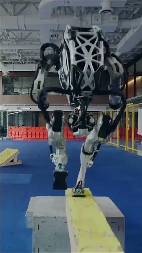 Atlas Robot Does INSANE Stunts!😱 | Boston Dynamics Humanoid #shorts