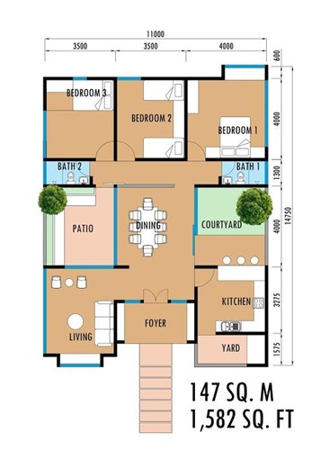 Modern Courtyard House | Minimalist & Compact Design