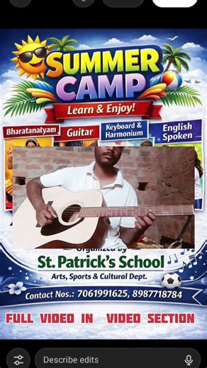 St. Patrick School Gumla Summer Session | Guitar Keyboard Dance Football Classes (17 May – 9 June)