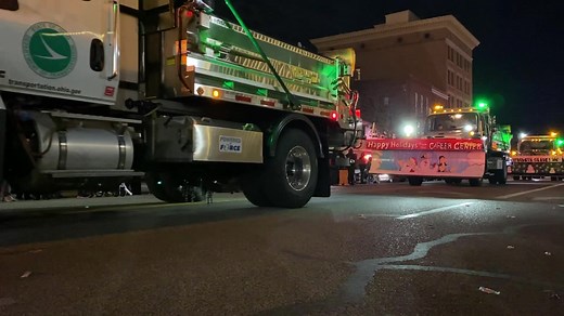 We had a great time Saturday evening at the Marietta Main Street 2023 Merry-Etta Lighted Christmas Parade. Those painted plows look amazing 🤩 | Ohio Department of Transportation Southeastern Ohio District 10