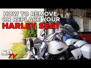 SA How To's | HOW TO REPLACE THE SEAT ON A HARLEY w/ Hans