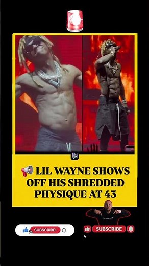 📢🙄Lil Wayne’s Crazy Body Transformation! 👑💪 #celebritynews ##shorts #lilwayne