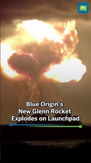 Blue Origin’s New Glenn Rocket Explodes on Launchpad #shorts