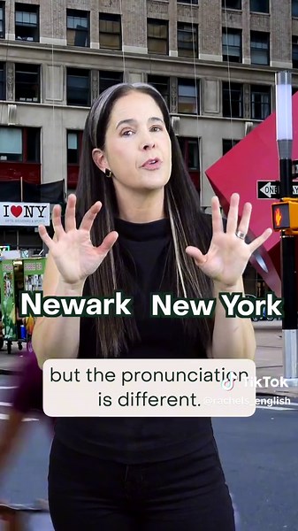 Newark vs. New York (American English Pronunciation) 🗣️ #rachelsenglish #americanenglishpronunciation #rachelsenglishacademy #newarkvsnewyork