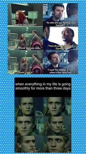"When life goes smoothly for more than 3 days 😳 Legolas knows" #music #memes