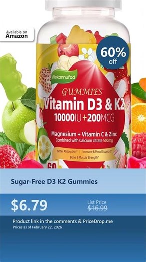 Sugar-Free D3 K2 Gummies