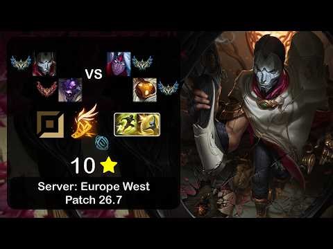 Jhin ADC + Alistar vs Varus + Bard - EUW Challenger - Patch 26.7