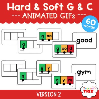 Hard & Soft G and C Sound Box Animated GIFs – Version 2 | Science of Reading