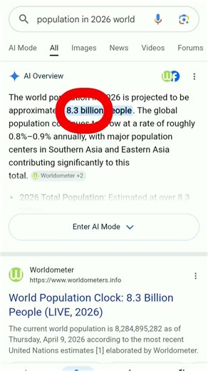 world population vs Google download